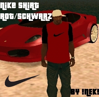 Nike Shirt Rot/Schwarz